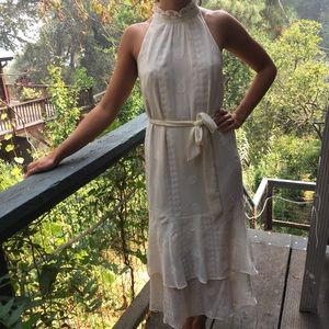 MOVING SALE 📦 Cottagecore Ivory High-Neck Dress